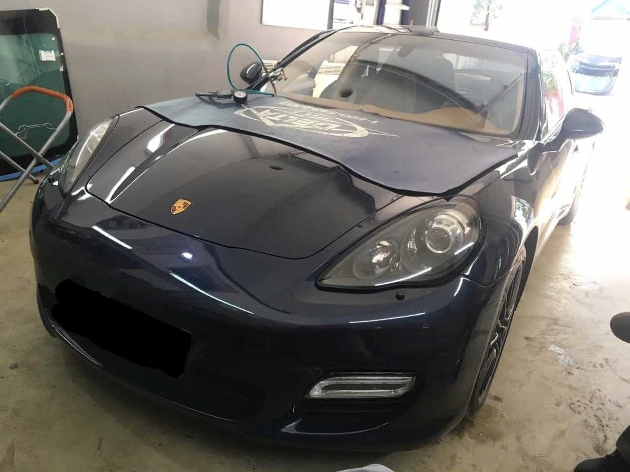 Фото в процессе ремонта скола